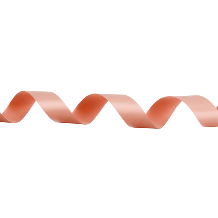 #3 Unwired Polished Satin Ribbon, 100 Yards - Coral