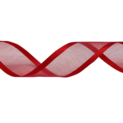 #3 Unwired Chiffon Ribbon, 25 Yards - Red Cleopatra