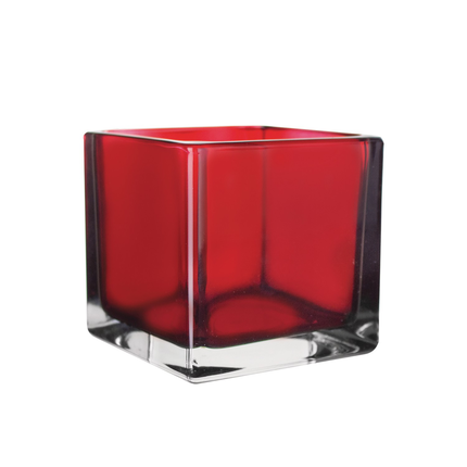 4" x 4" x 4" Square Vase