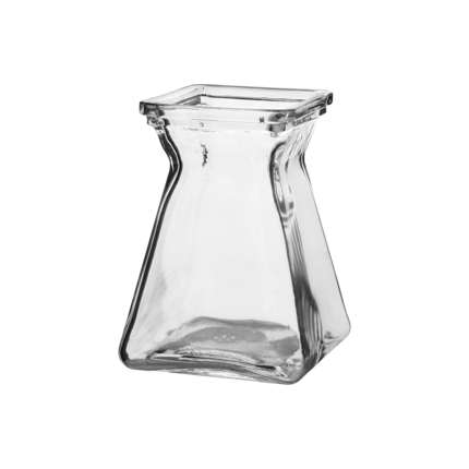 5" Gathered Square Vase