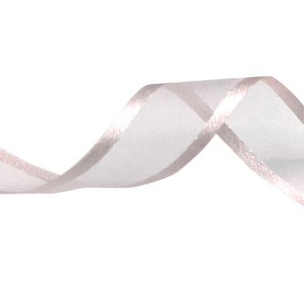 #3 Unwired Chiffon Ribbon, 25 Yards - Pink New Cleopatra